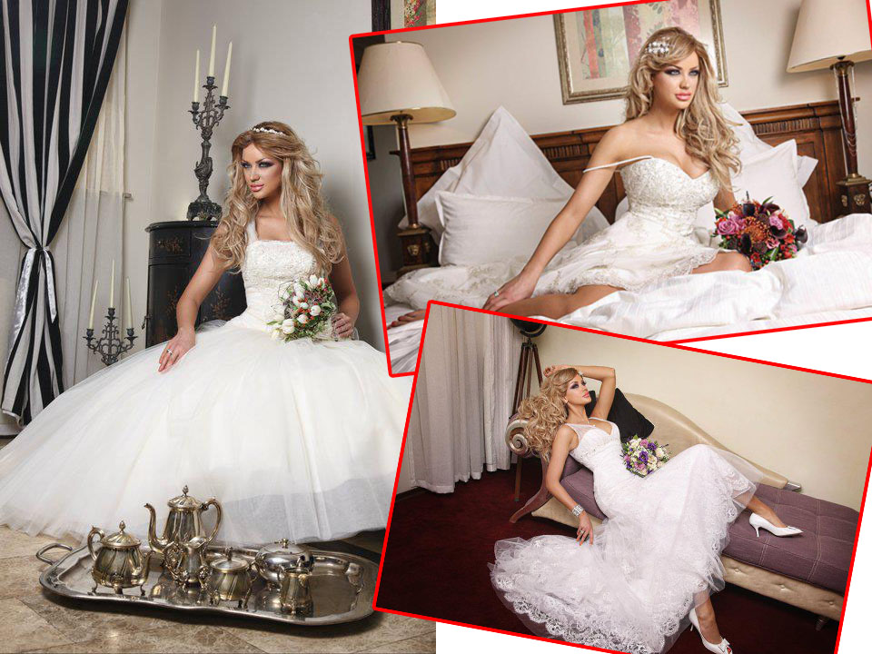 Bianca a pozat si pentru cataloage dedicate mireselor