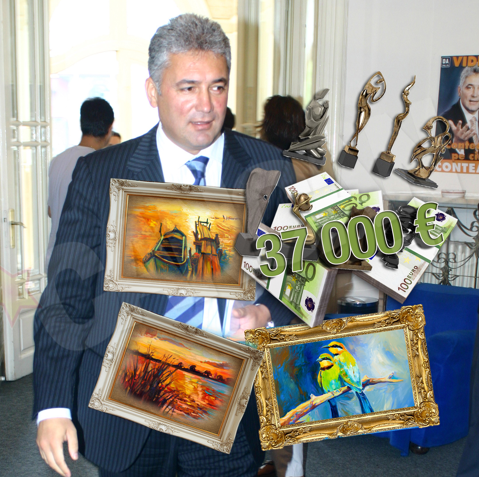 Videanu se desparte si de colectia de tablouri