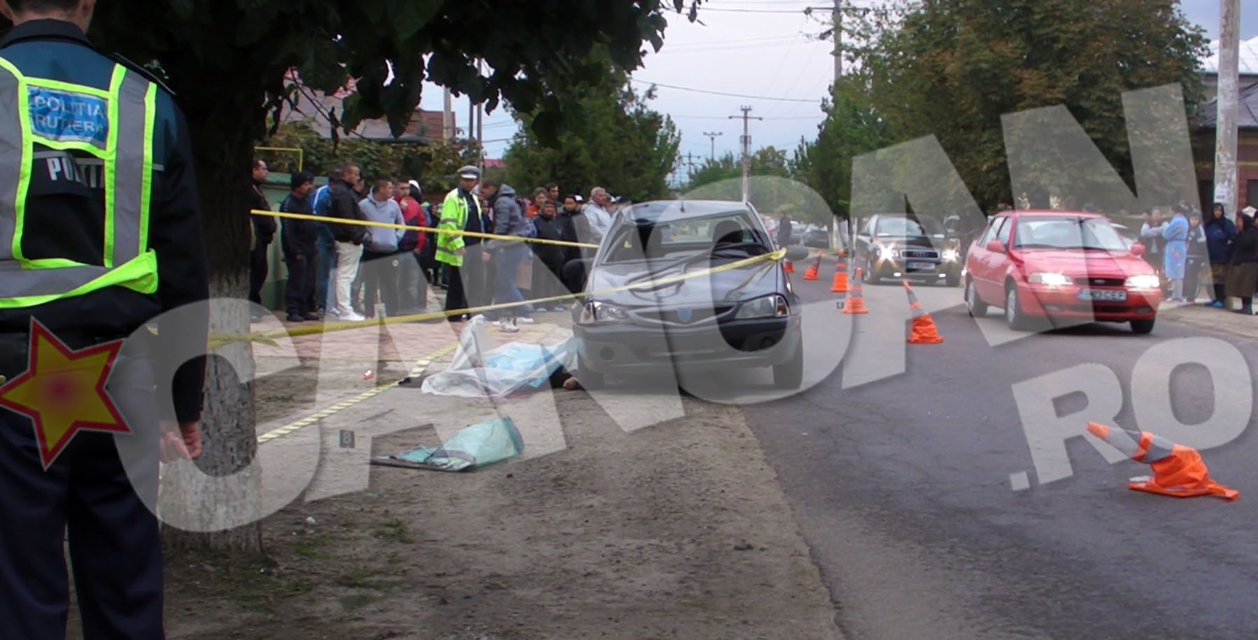Biciclistul nu s-a sigurat cand a vrut sa traverseze strada