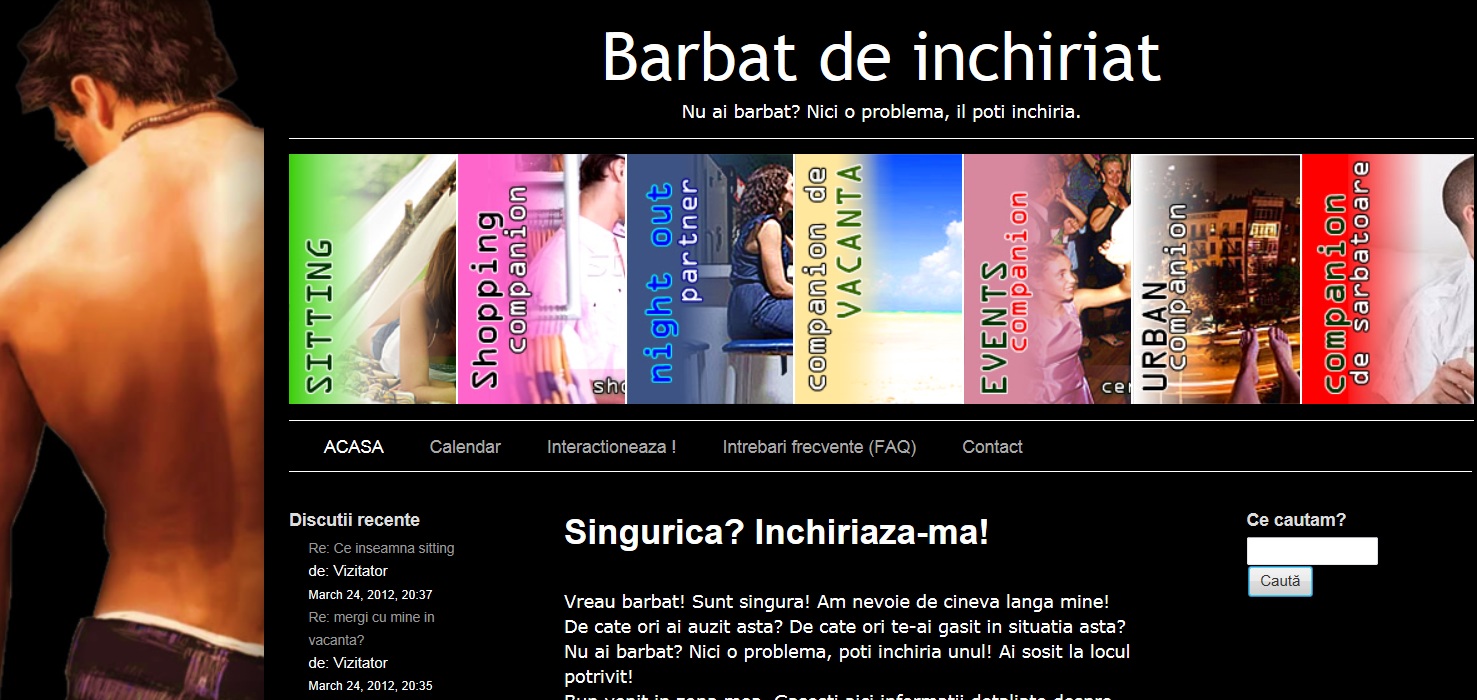 Barbati de inchiriat