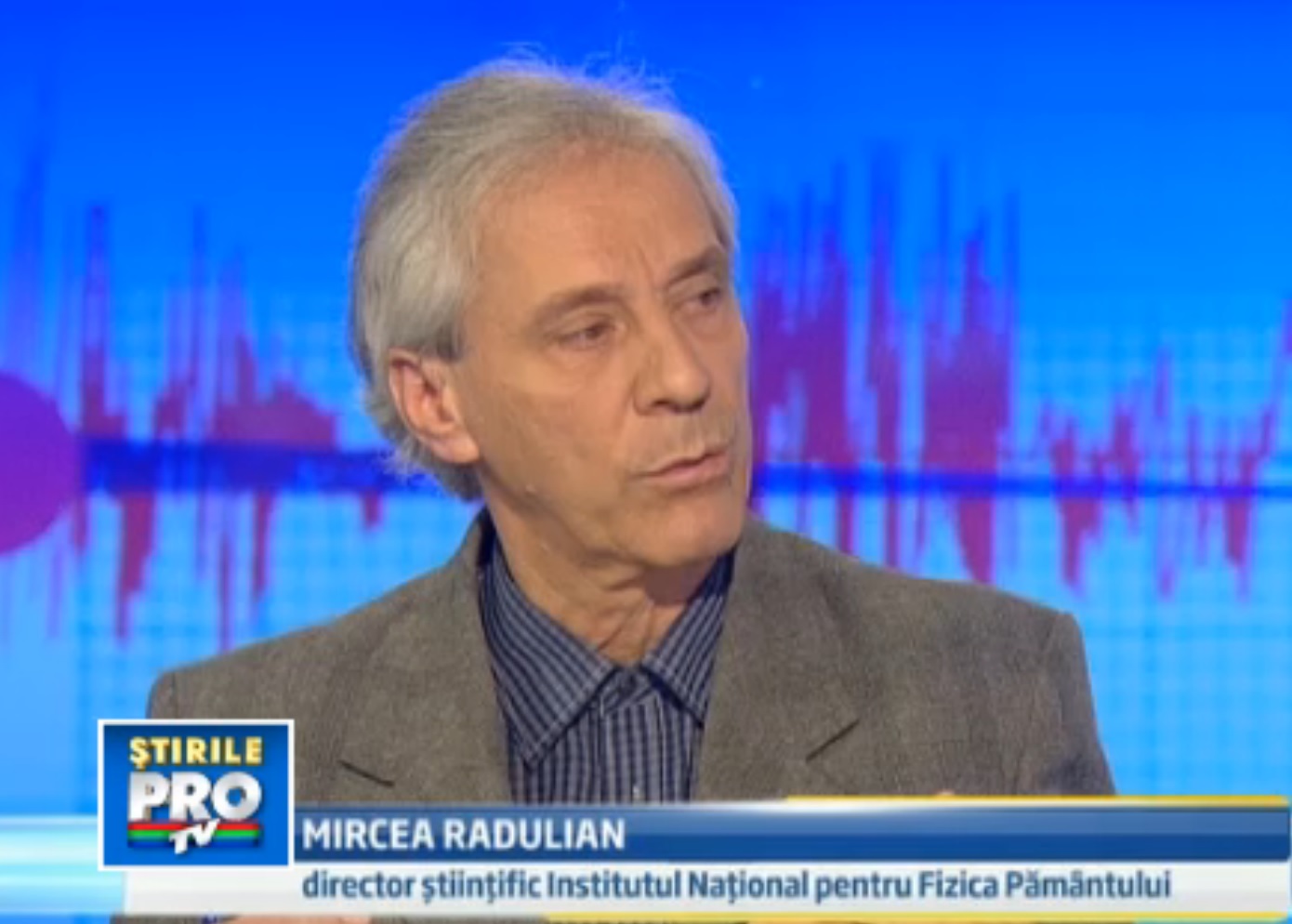 Directorul stiintific al Institutul National pentru Fizica Pamantului dr. Mircea Radulian.