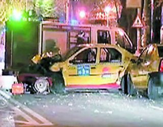 Asa arata taxiul in care a intrat tanarul