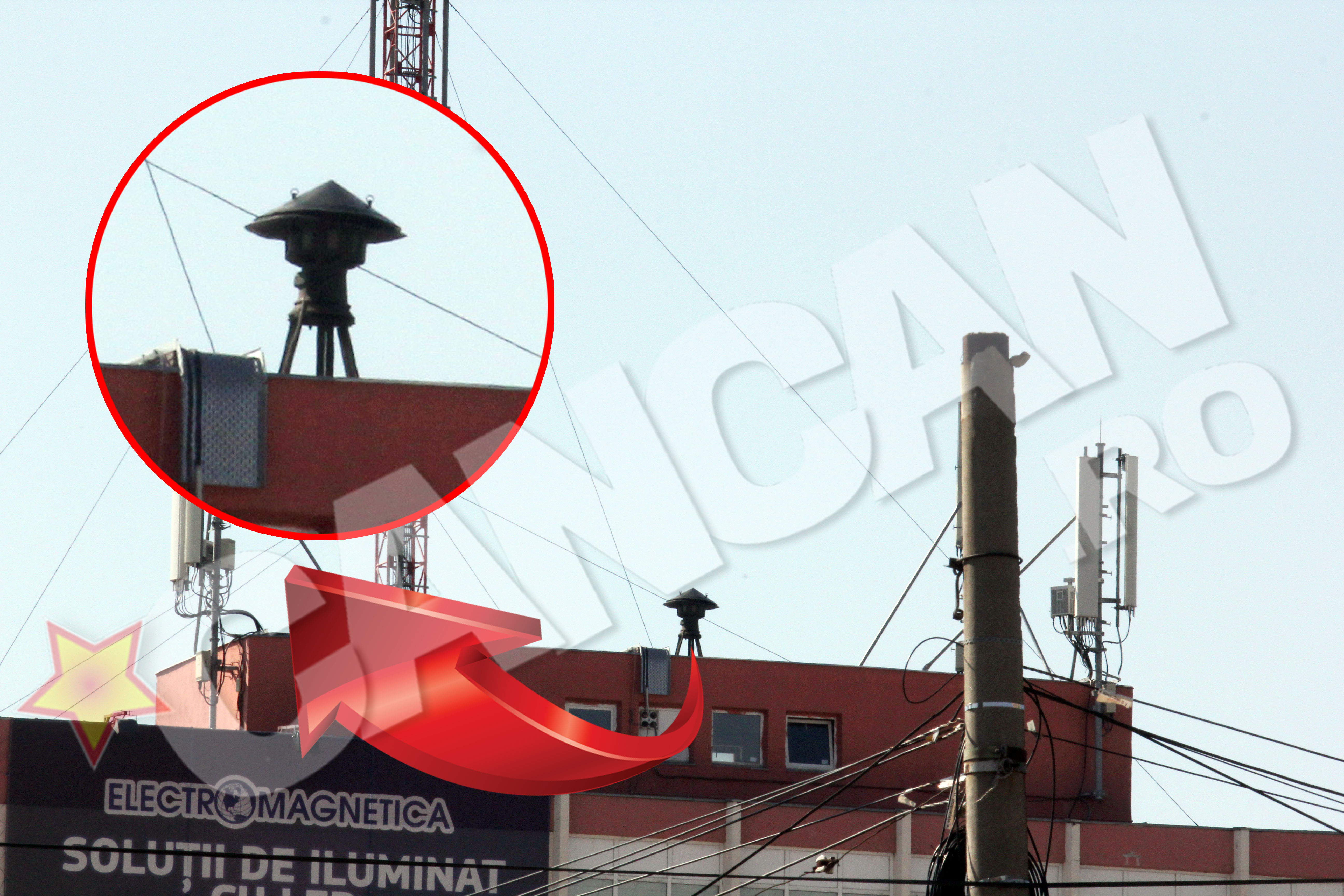 Alarmele sunt pozitionate pe cele mai inalte cladiri din Bucuresti