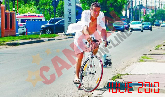 Gigi Becali a dat tonul plimbarilor cu bicicleta prin Pipera