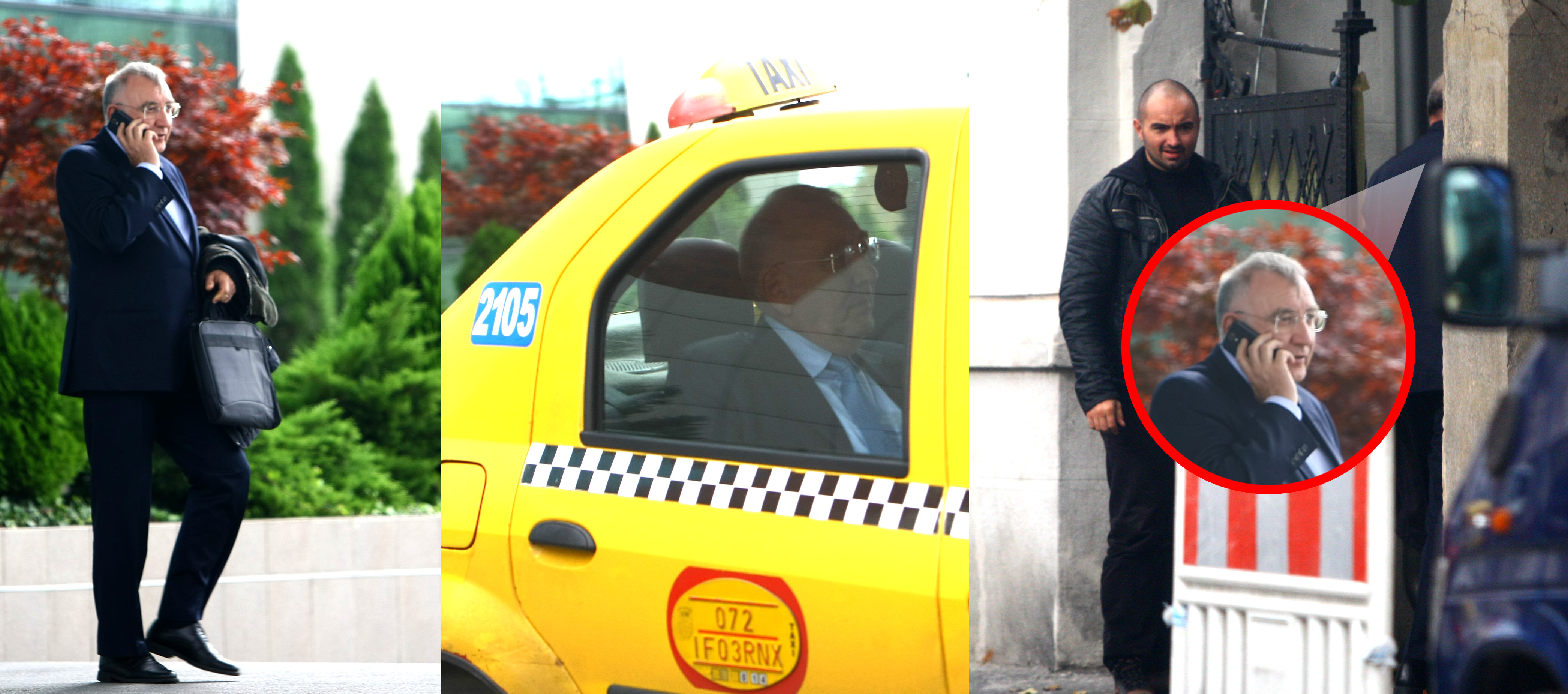 Primarul Andrei Chiliman a plecat de la Adunare cu taxiul, iar cand a ajuns la destinatie a fost intampinat de un bodyguard musculos