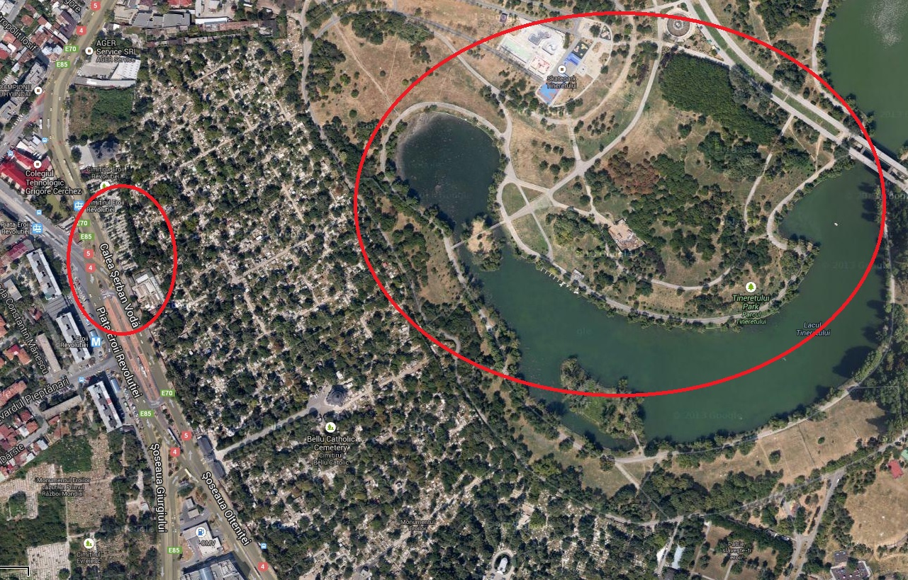 Hotii apoi fugeau din cimitirul Bellu direct in Parcul Tineretului sa vanda 