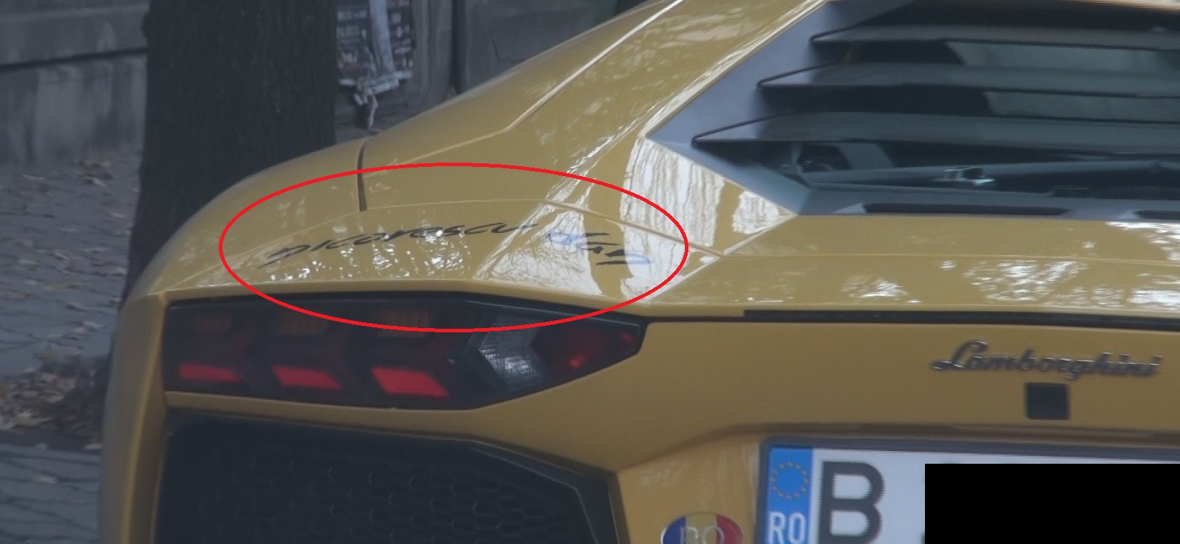 Milionarul si-a scris numele pe masina de 500.000 de euro