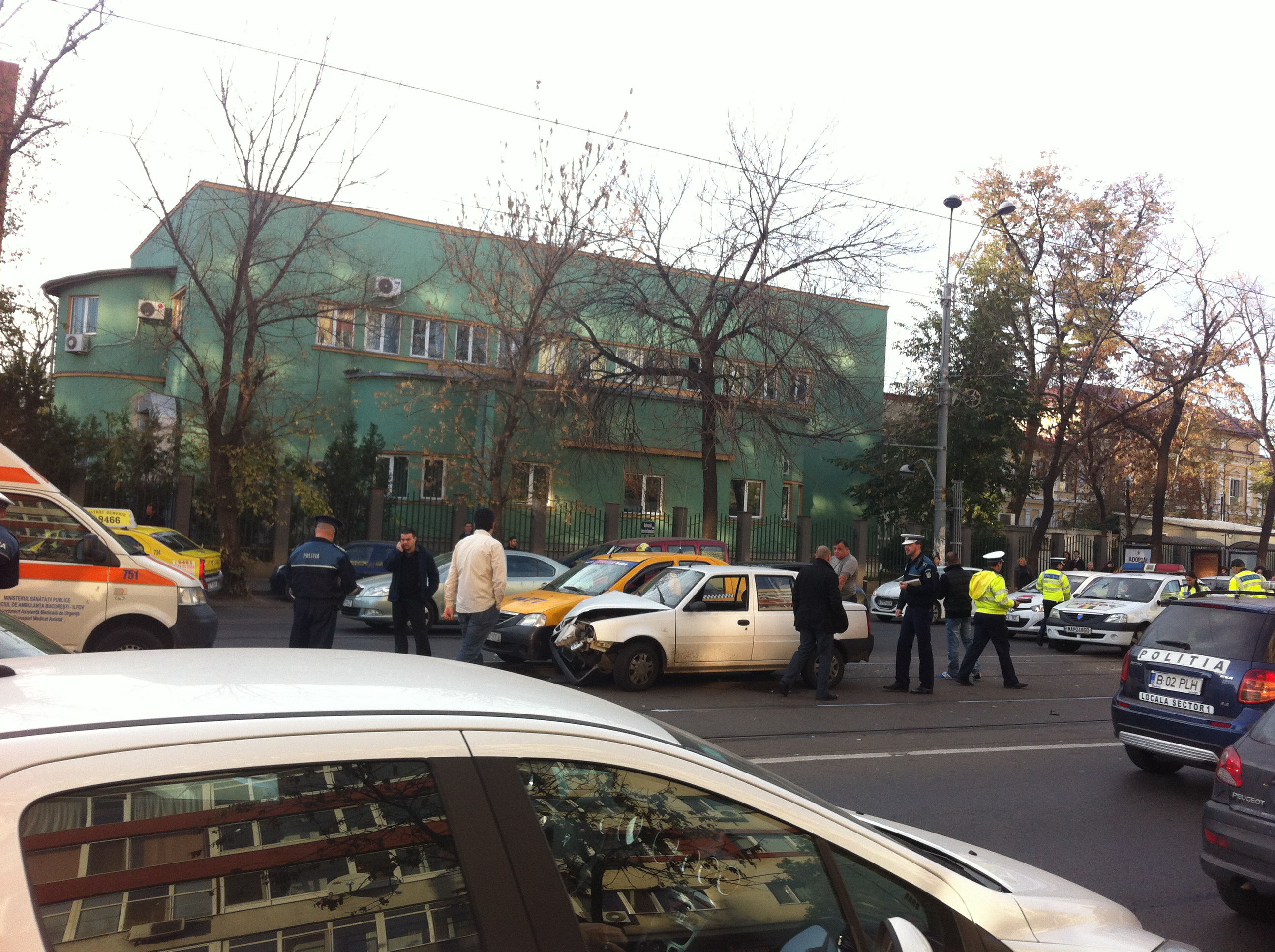 Accidentul s-a produs pe Calea Victoriei