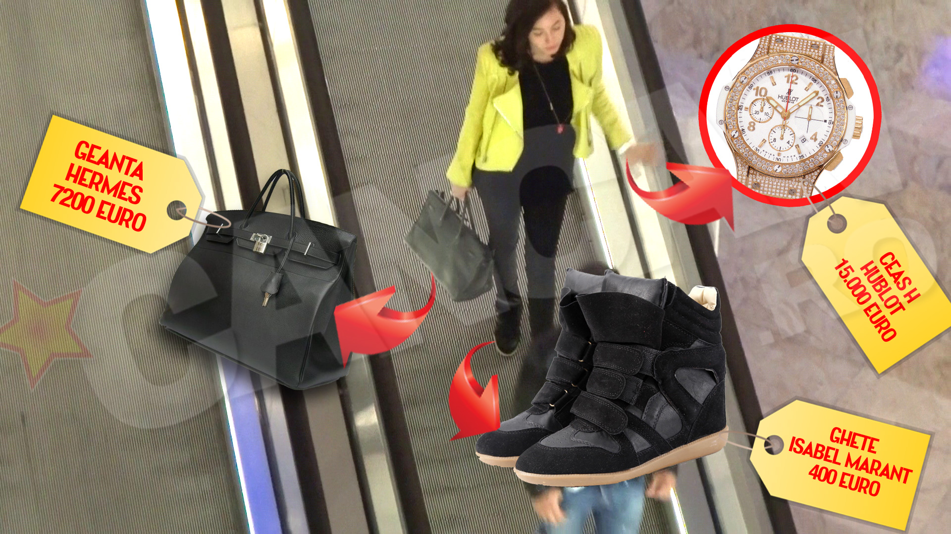 Pentru o banala iesire la mall, fata lui Videanu a purtat o geaca Dior de 3500 de euro, o geanta Hermes de 7200 de euro si un ceal Hublot de 15000 de euro