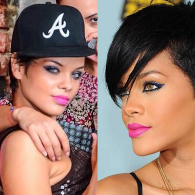 Ioana seamana cu Rihanna ca doua picaturi de apa