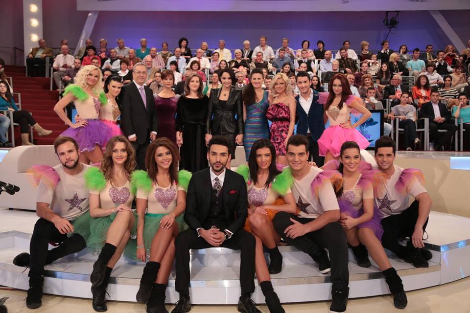 O imagine din timpul emisiunii prezentata de Andreea Marin