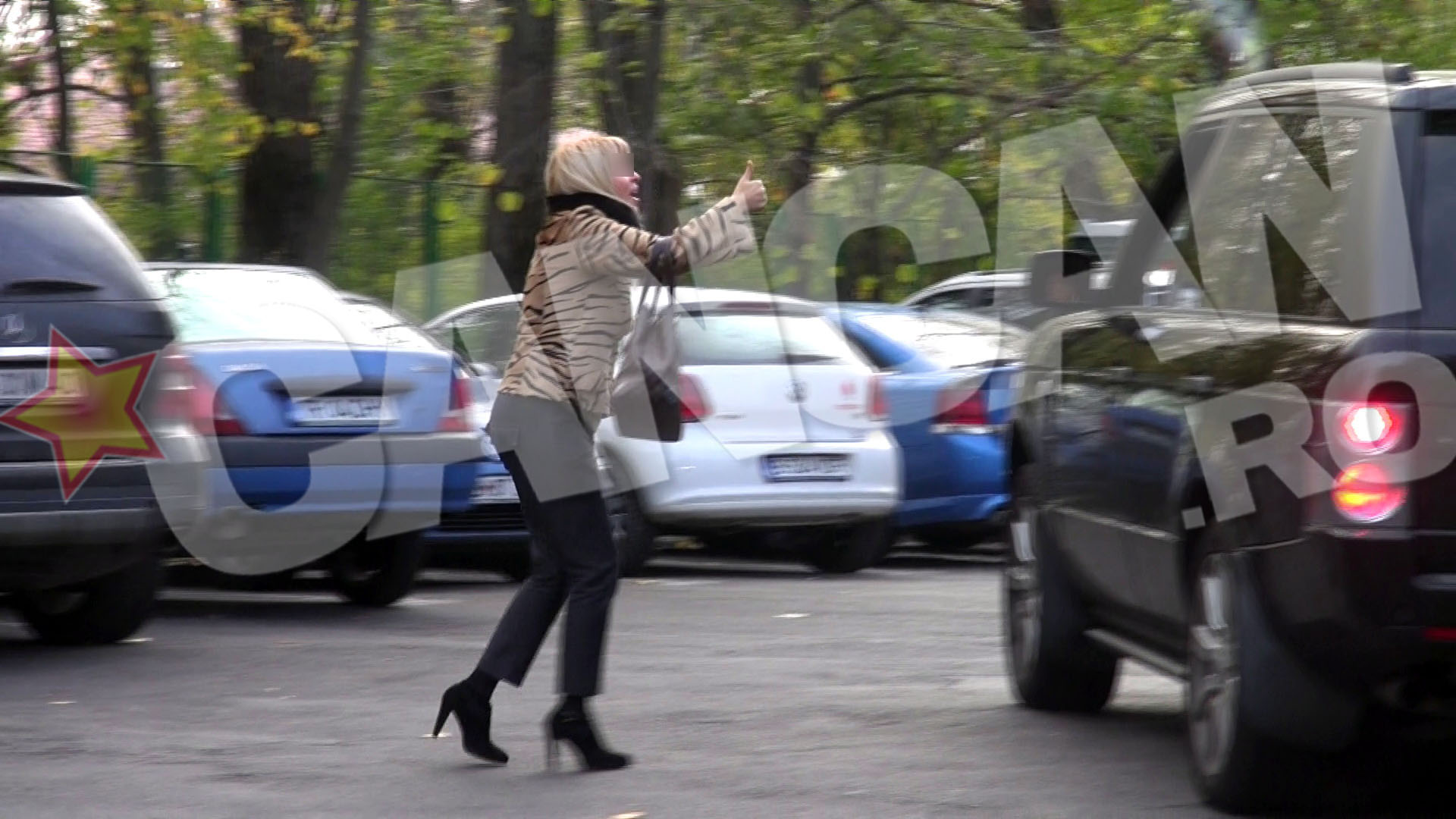 Gino Iorgulescu a incetinut masina pentru a vorbi cu admiratoarea sa