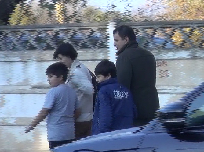 Lucian Mardruta a mers cu familia la un restaurant.