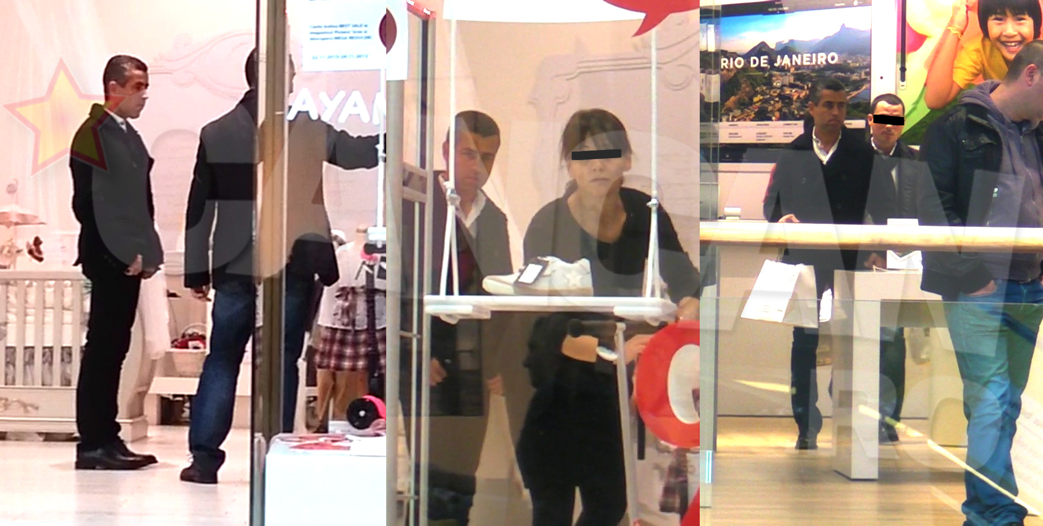 Impreuna cu un apropiat, Remus Truica a ales mai multe rochite dintr-un cunoscut magazin de haine pentru copii si, apoi, a luat doua telefoane de ultima generatie, cel mai probabil pentru fiicele lui