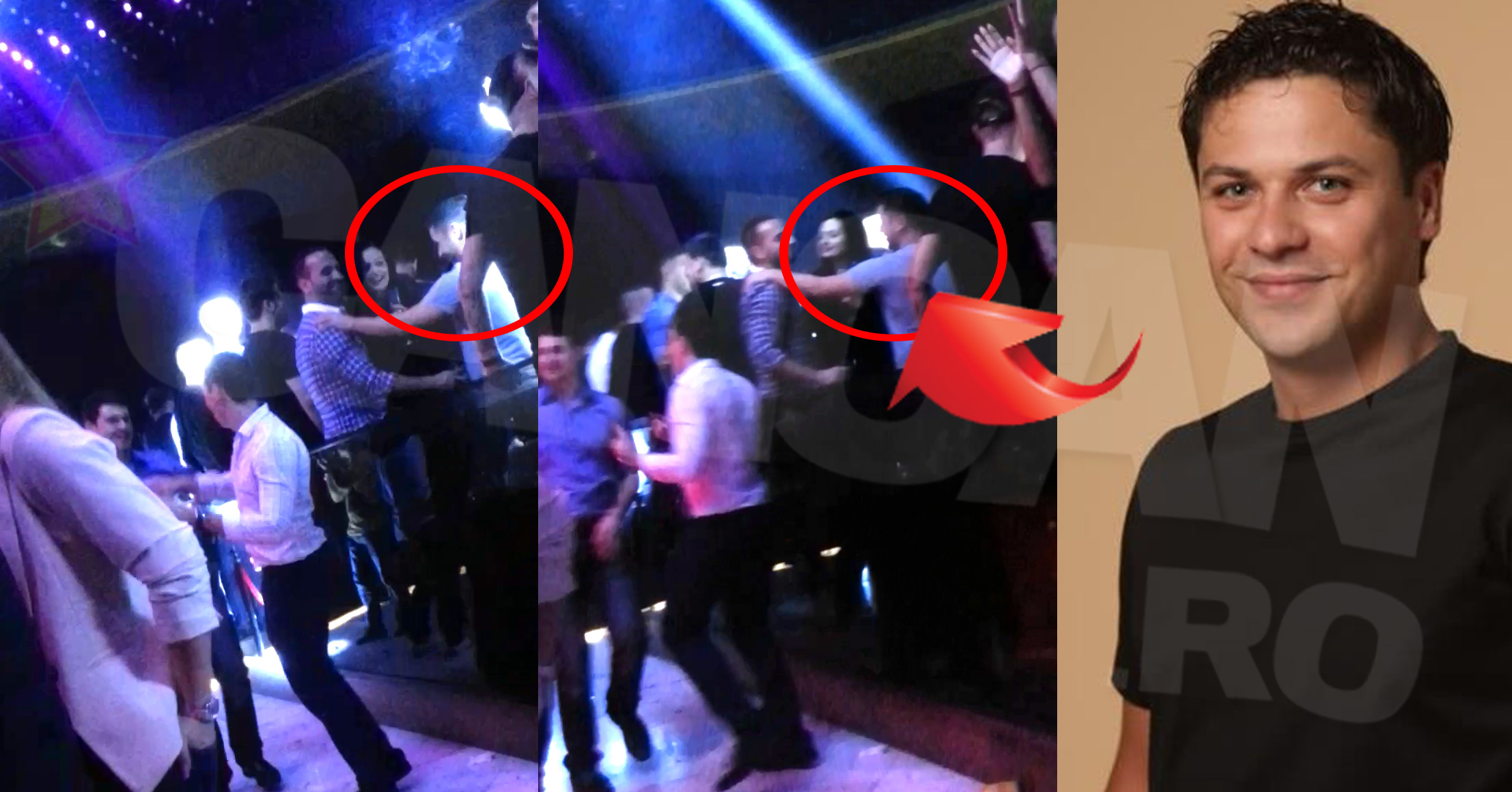 In club, fostul stelist s-a intalnit cu un mai vechi prieten, Augustin Viziru (medalion)