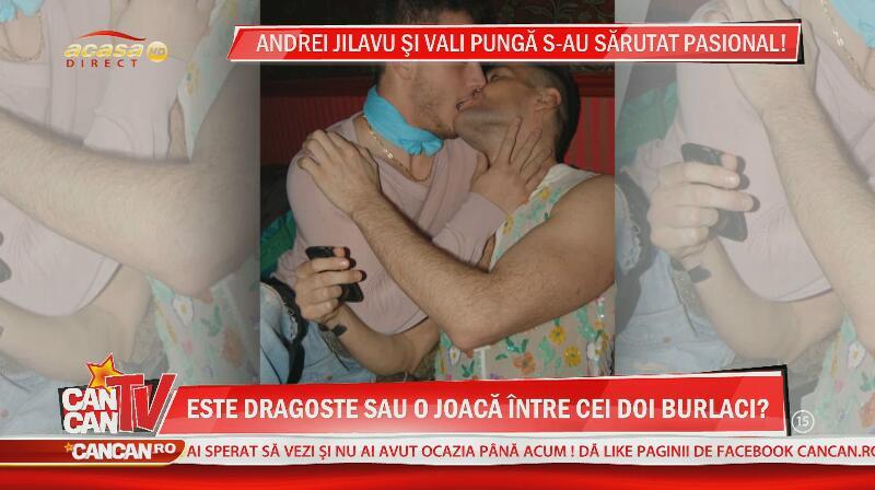 Andrei Jilavu si Vali Punga au fost fotografiati sarutandu-se patimas