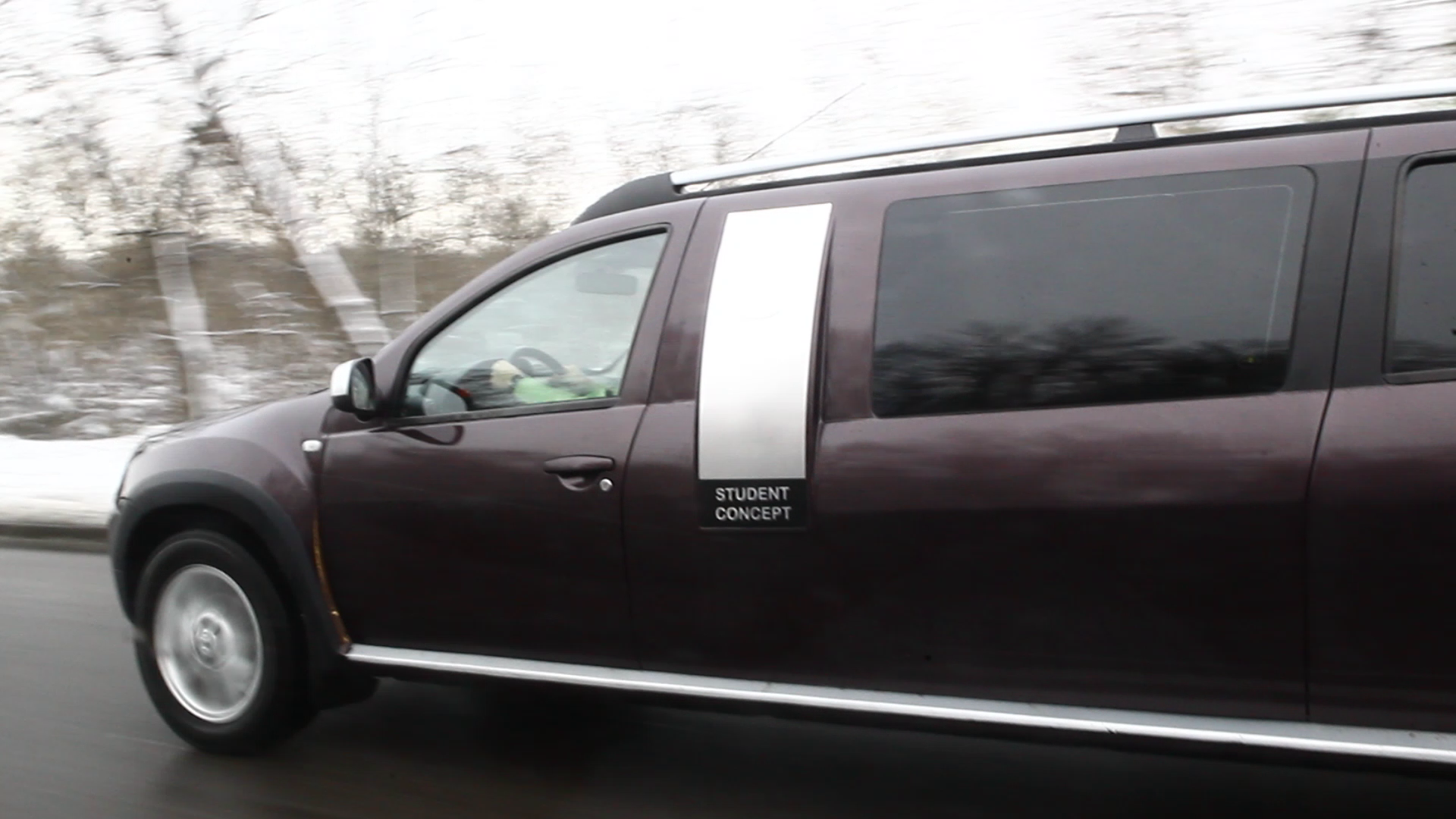 Limuzina are sase metri lungime si dotari de lux.