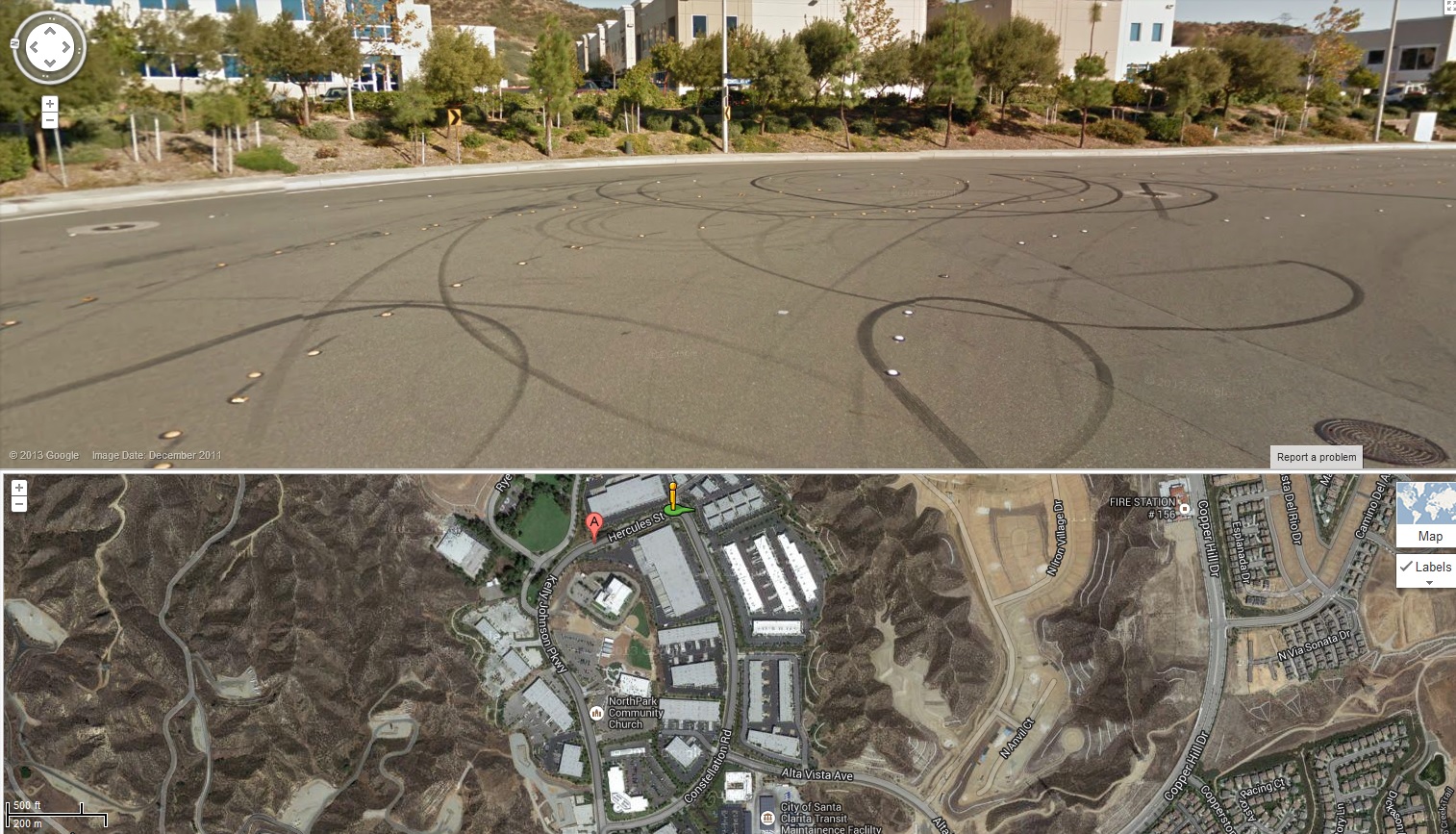 Strada unde s-a intamplat tragedia este doar la cativa pasi de locul unde s-a tinut evenimentul caritabil