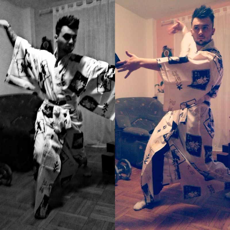 Noni Razvan Ene arata aproape ca un samaurai