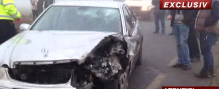 Masina lui Silviu Lung a fost grav avariata