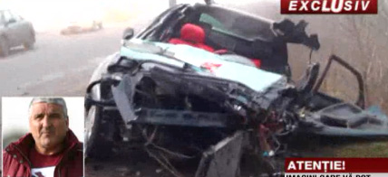 Autoturismul care s-a lovit frontal de masina lui SIlviu Lung a fost facuta praf