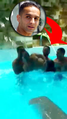 Marian Aliuta a dansat in piscina (foto:facebook)