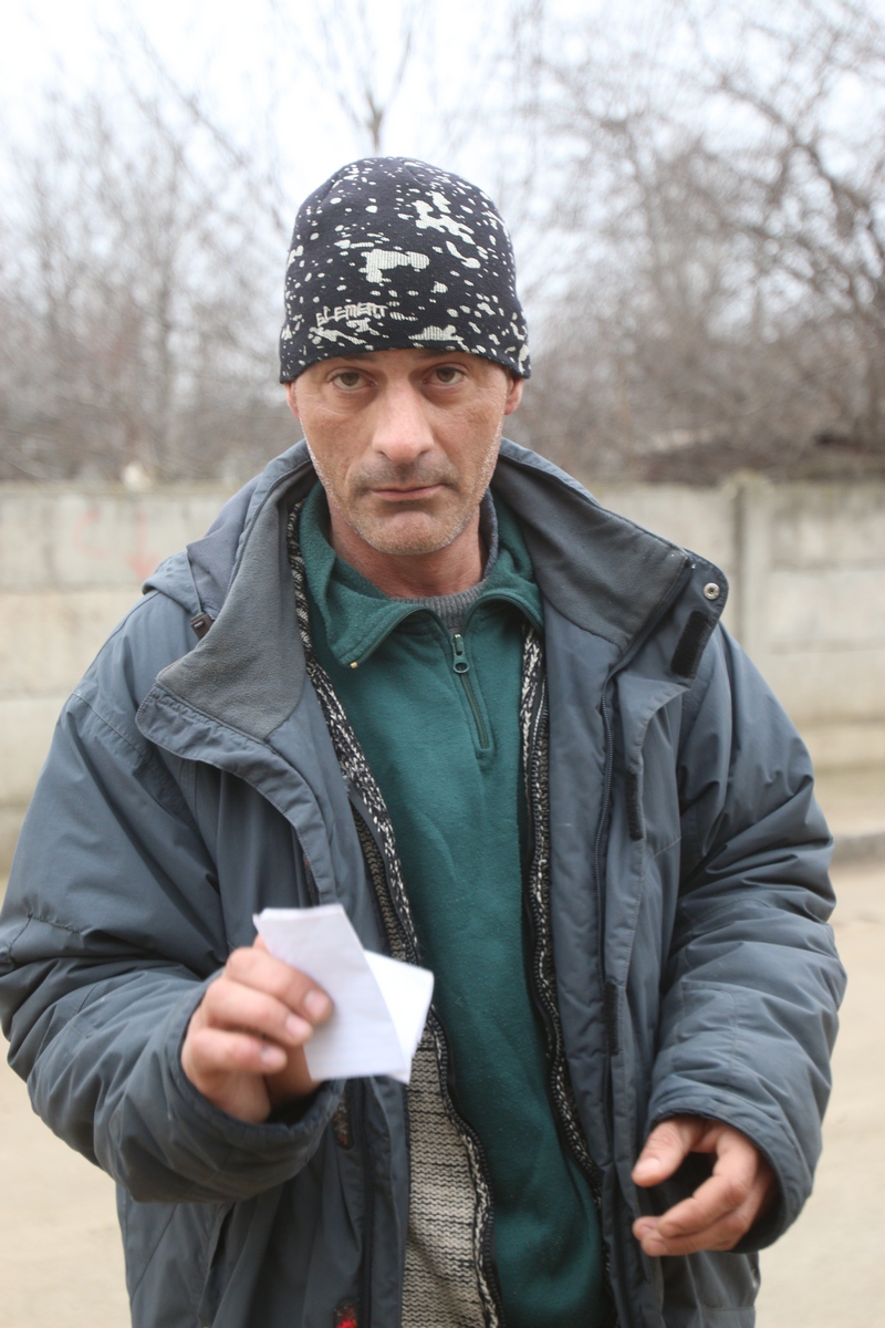 Barbatul sustine ca va merge pana la Cedo