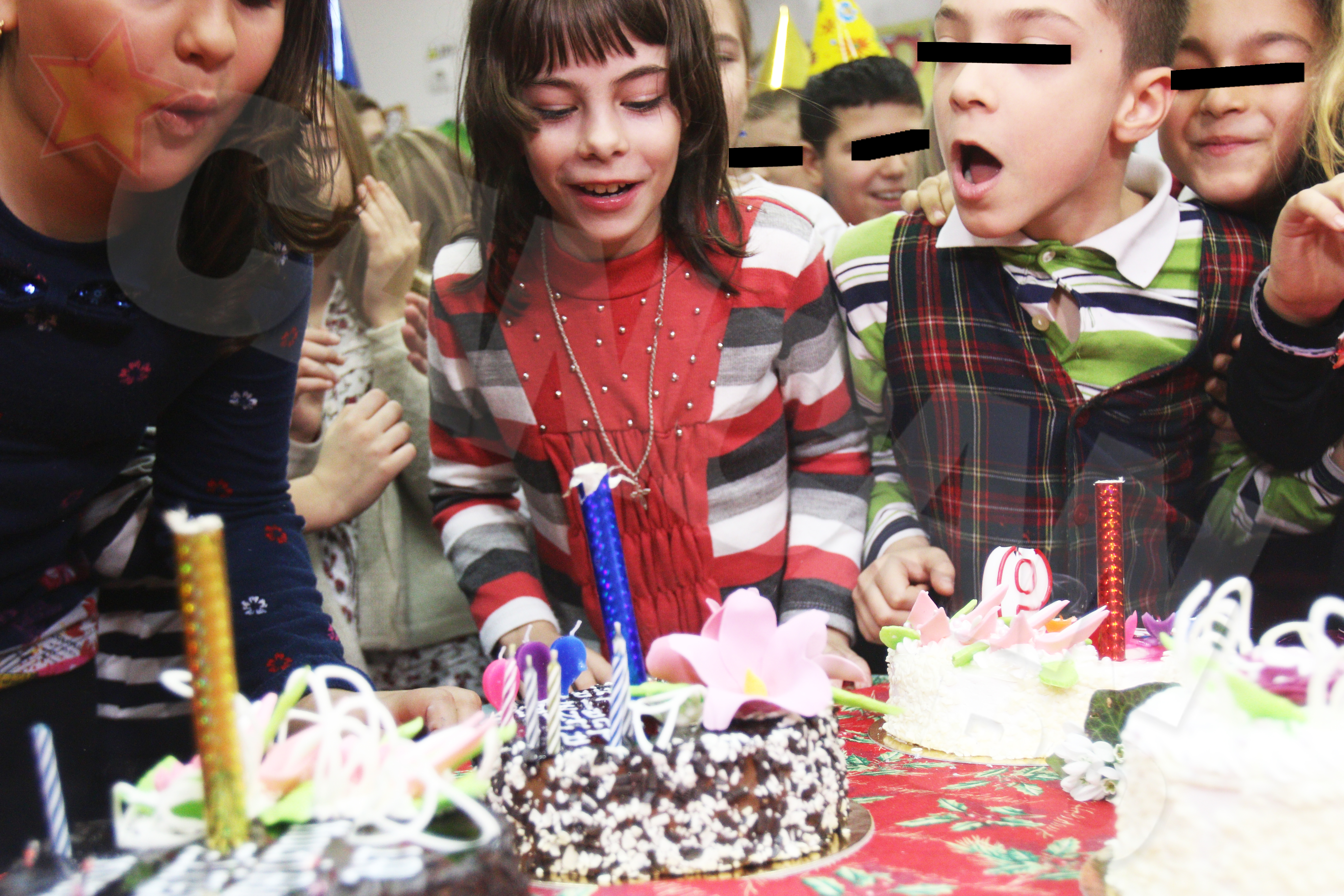 Fetita Adrianei Iliescu a fost sarbatorita de catre colegii ei de clasa