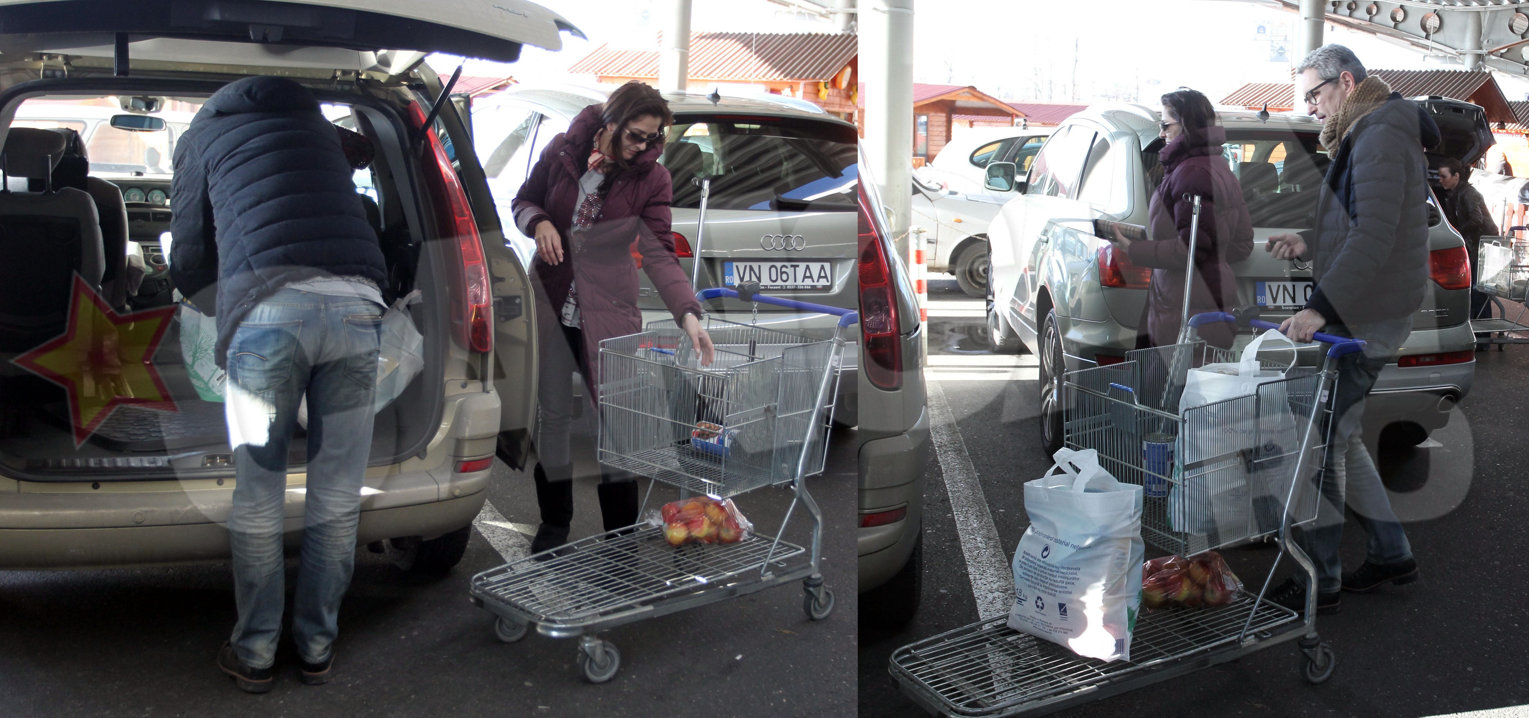 Zaharescu si iubita sa au plecat cu aceeasi masina de la hypermarket