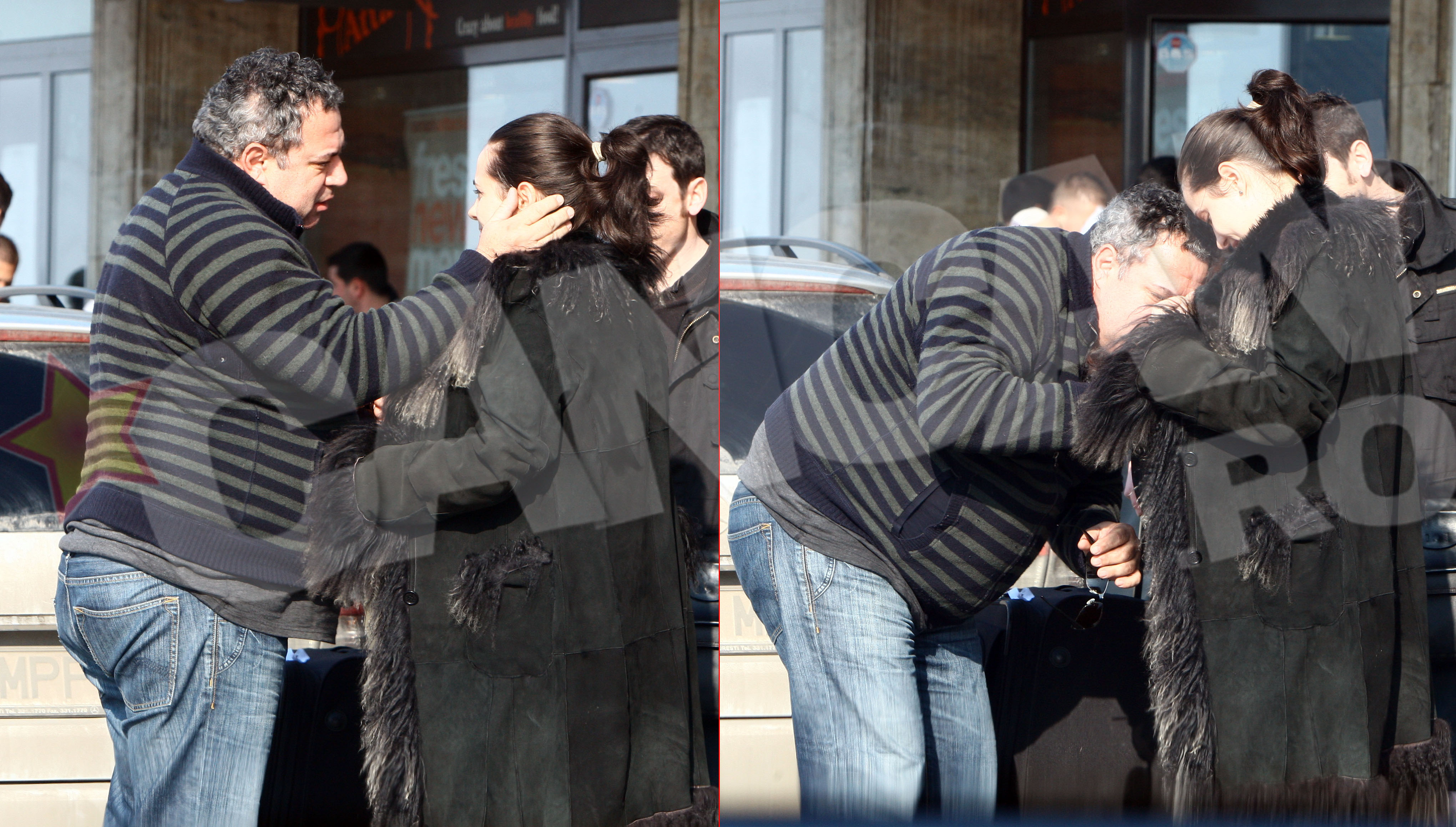 Iovan si-a imbratisat fiica minute in sir, iar la final i-a pupat burtica de gravida