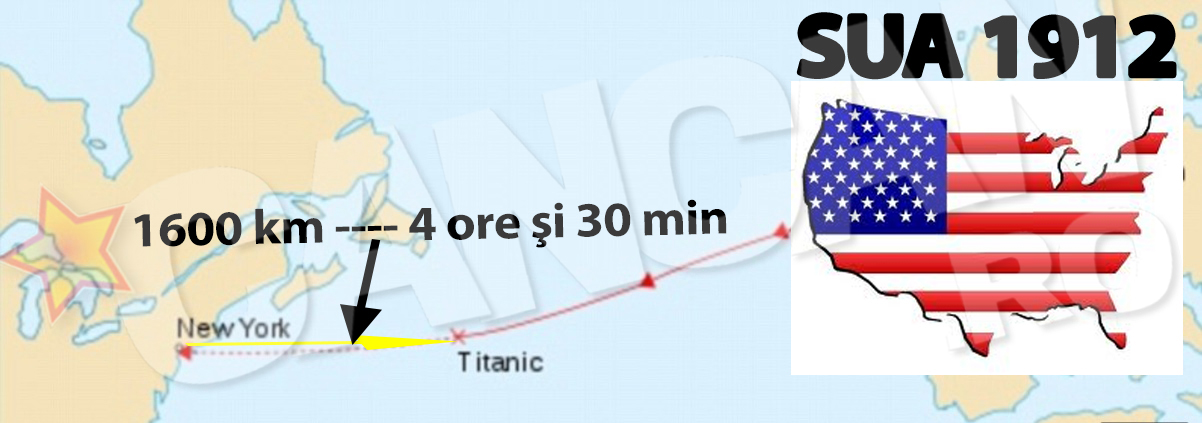 In 1912, americanii au reusit sa intervina la o catastrofa, in doar patru ore si jumatate, desi se intamplase la 1.600 de kilometri in larg