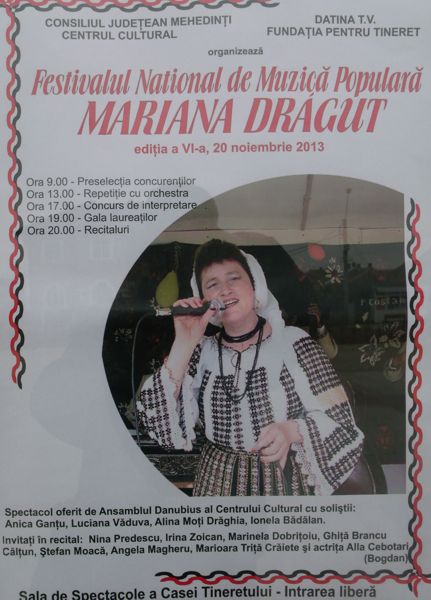 In memoria Marianei, in Drobeta Turnu Severin se organizeaza anual un festival national