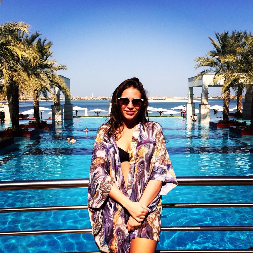 Andreea Belba a petrecut de Revelion in Dubai