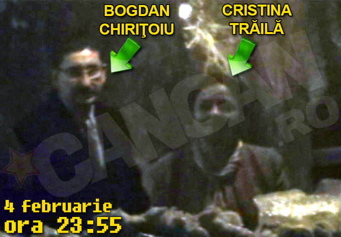 In jurul miezului noptii, cei doi au parasit localul