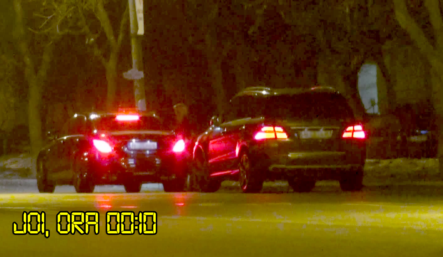 Iubita milionarului se urca in masina acestuia