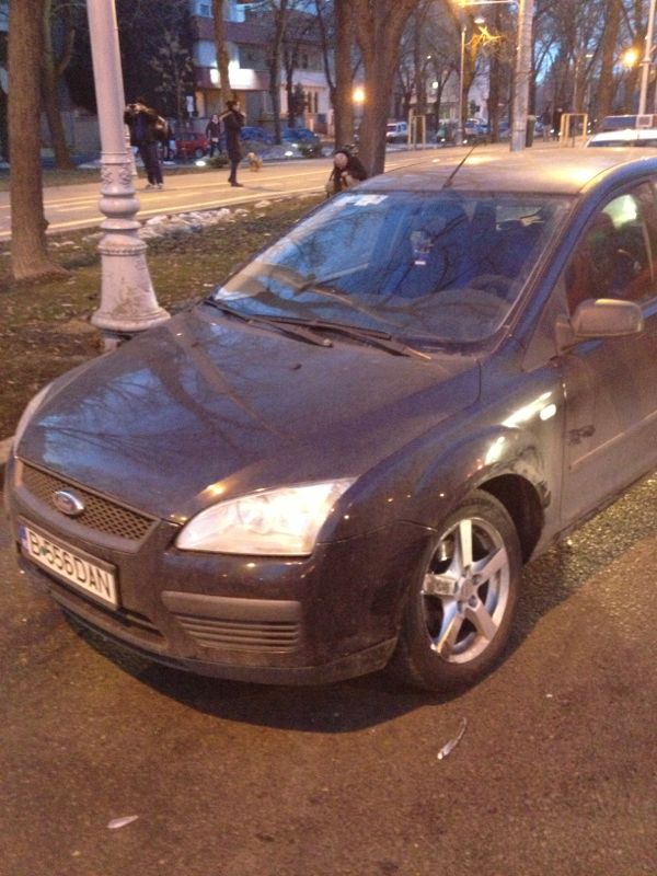 Bogdan Ghita a tras dreapta de volna pentru a evita impactul cu aceasta masina