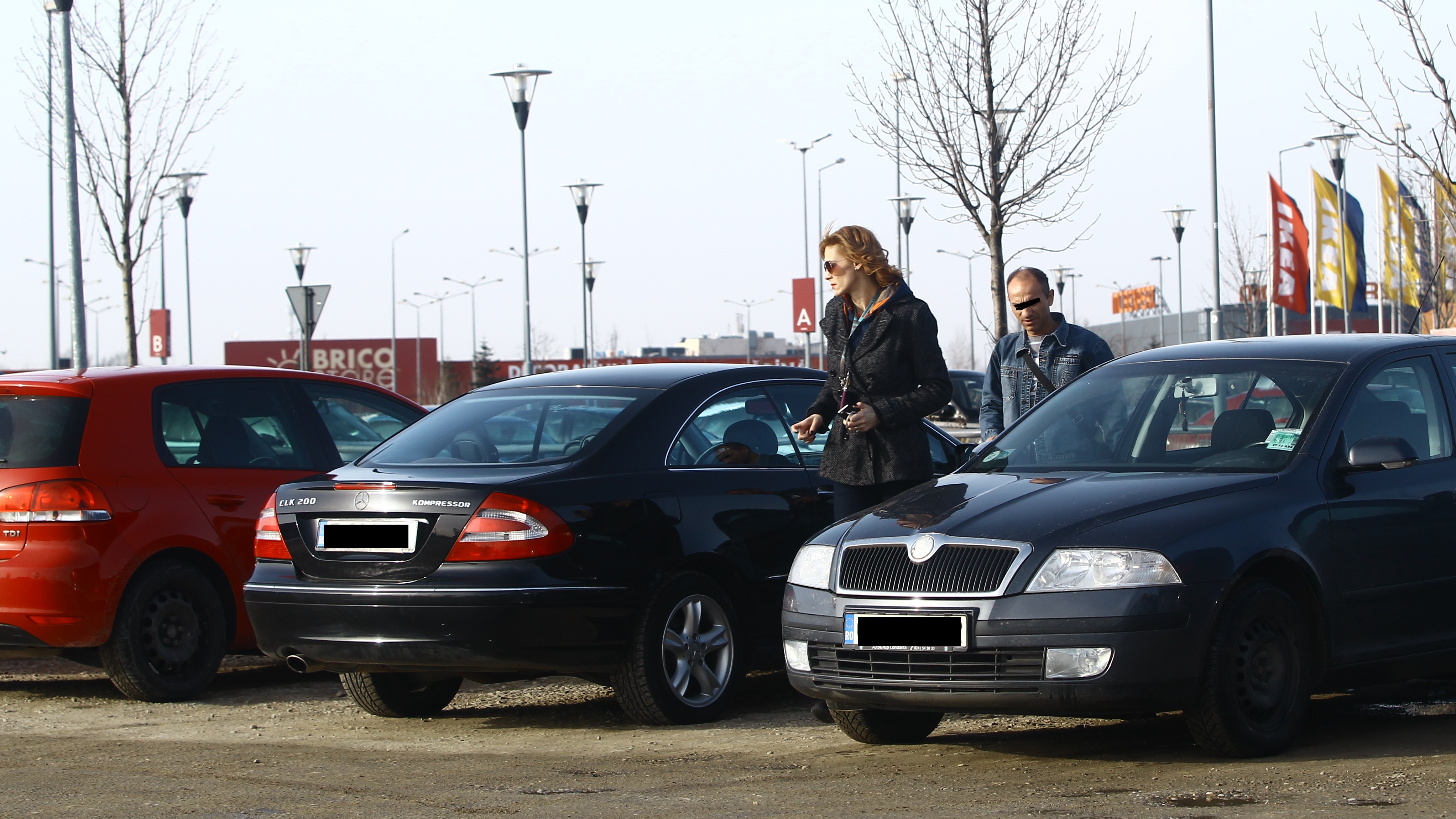 Roxana Ciuhulescu a fost ajutata la cumparaturi de catre un prieten