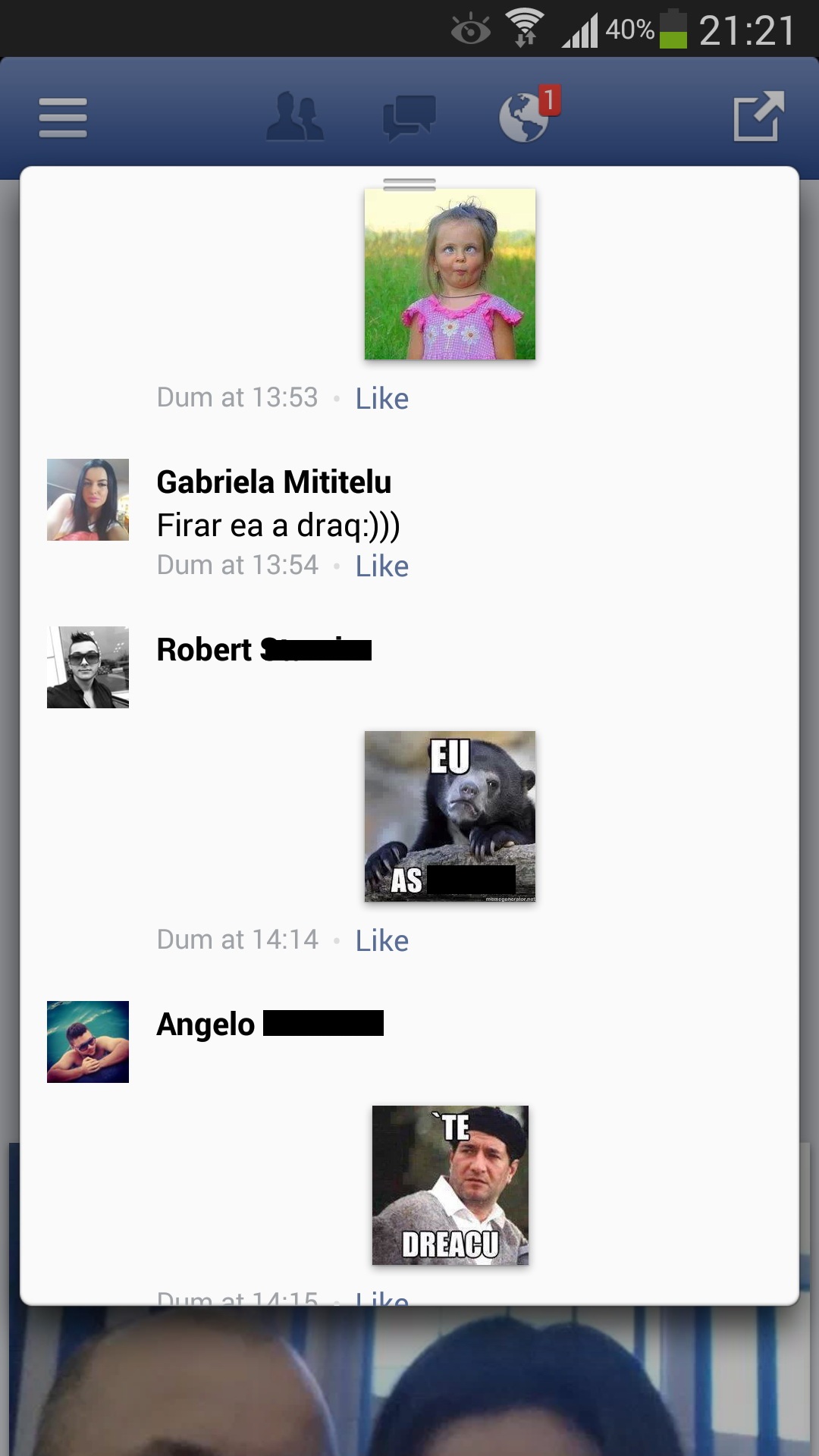 Prietenii Gabrielei sustin ca fata vorbeste vulgar pe internet