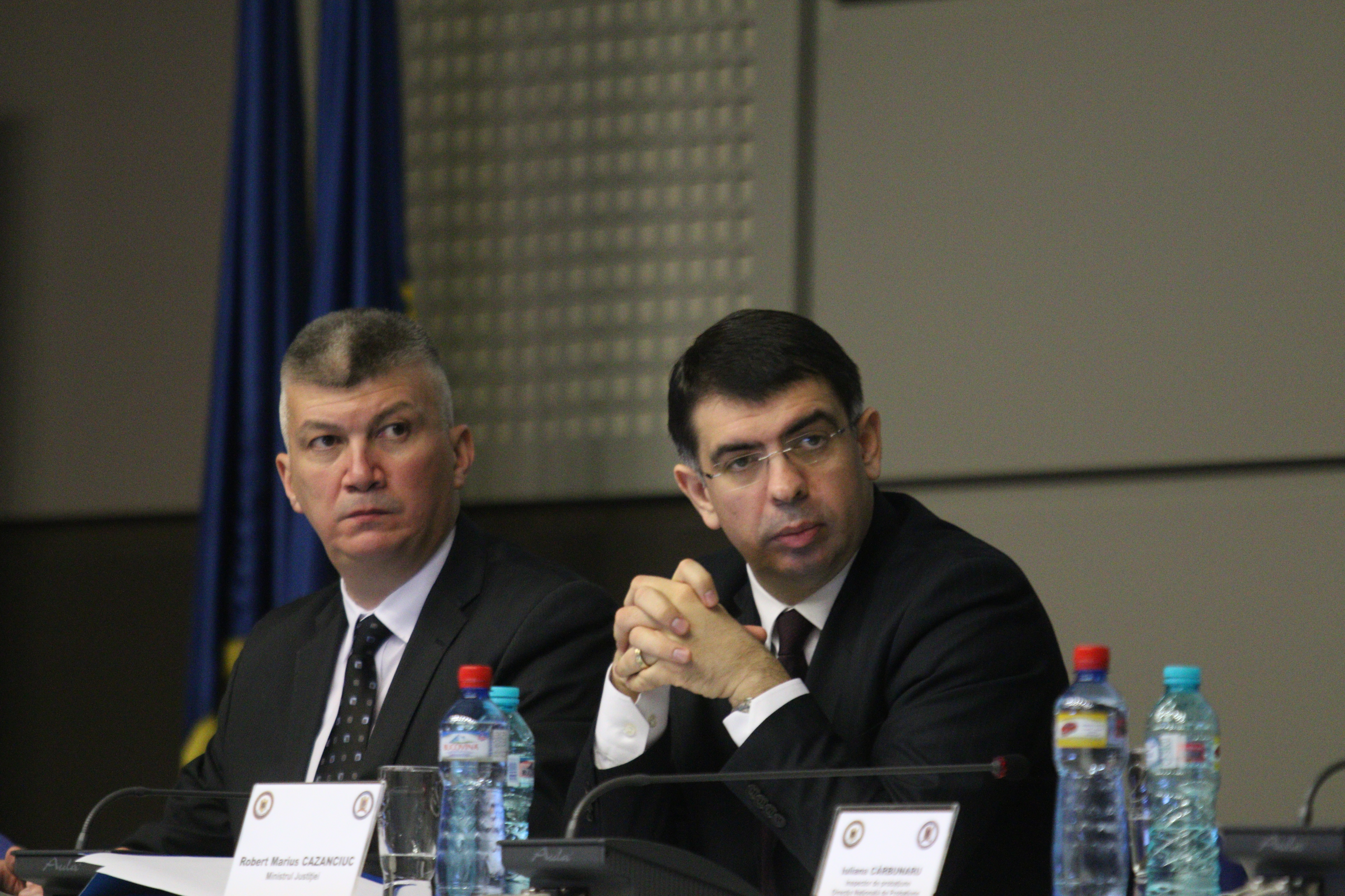 Claudiu Bejan, seful ANP, alaturi de Robert Cazanciuc, ministrul Justitiei