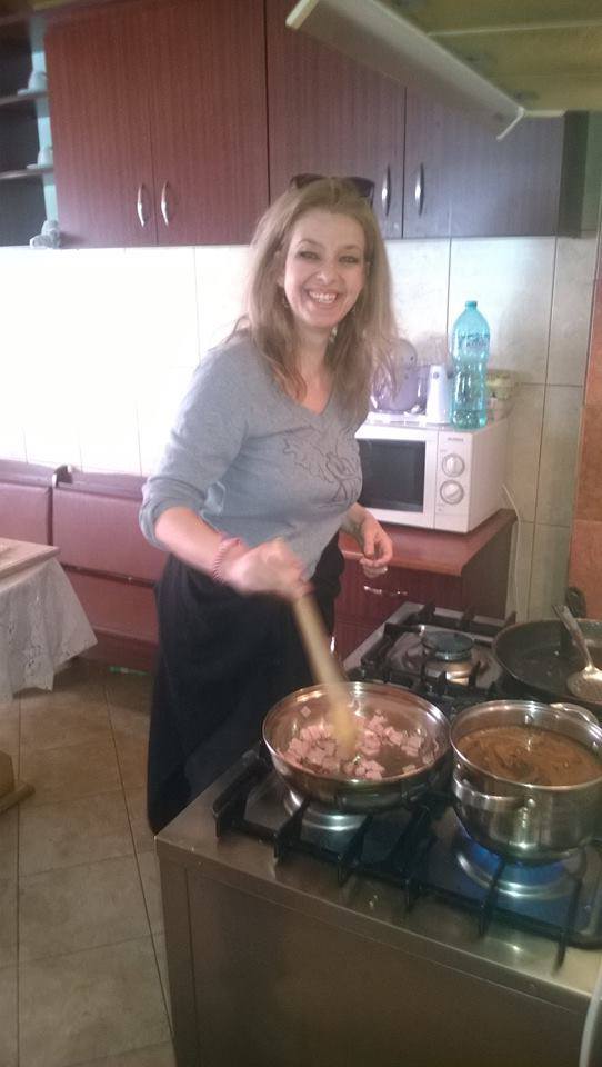 Bianca si-a aratat indemanarea si in bucatarie