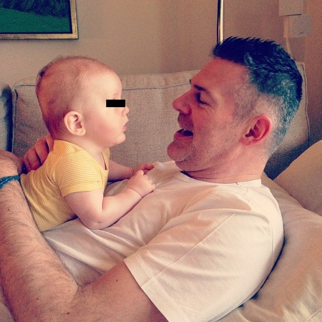 Milionarul Adrian Dura este topit dupa micutul Milan foto: Facebook