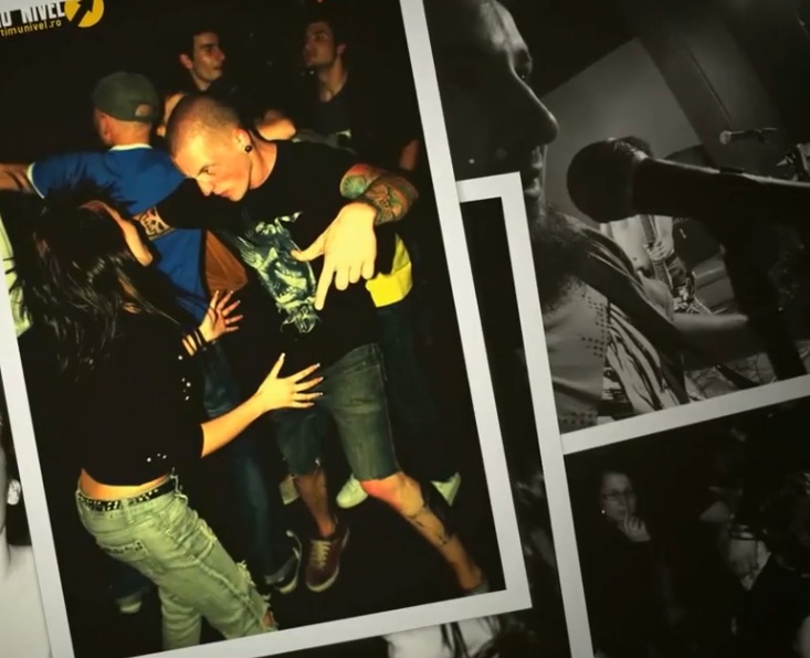 Andrei era mereu in centrul atentiei la concertele de muzica underground