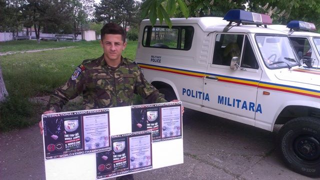 Caporalul Macovei a devenit campion mondial la Kempo