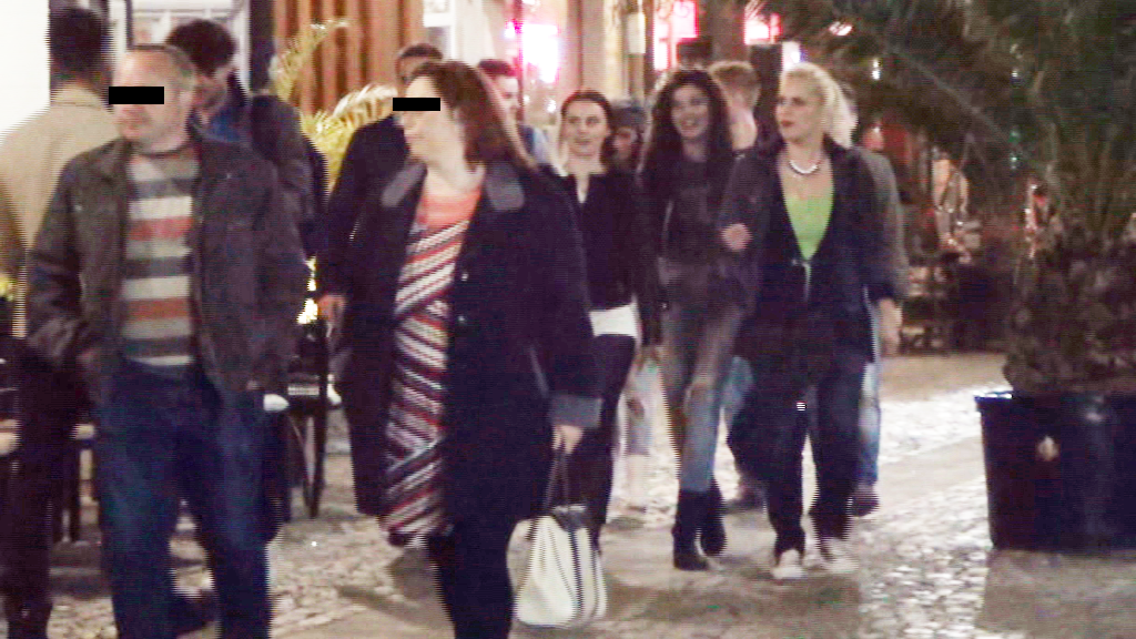 Vedeta tv a petrecut in Centrul Vechi pana in jur de ora 3.00