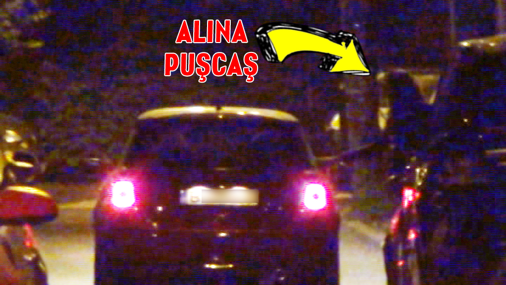 Alina a fost ultima care a coborat din masina, dupa care amica ei si-a vazut de drum