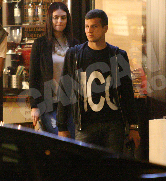 George Tucudean alaturi de iubita sa Ana