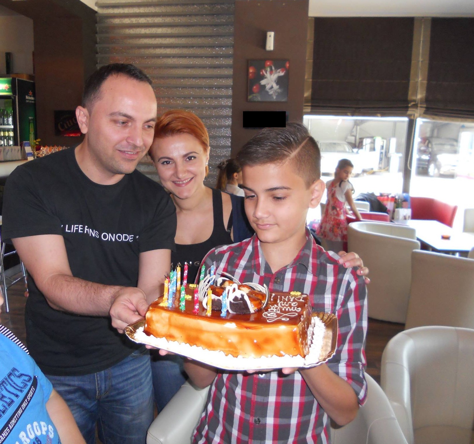 Daniel, alaturi de sotie si de fiul sau, Daniel jr.