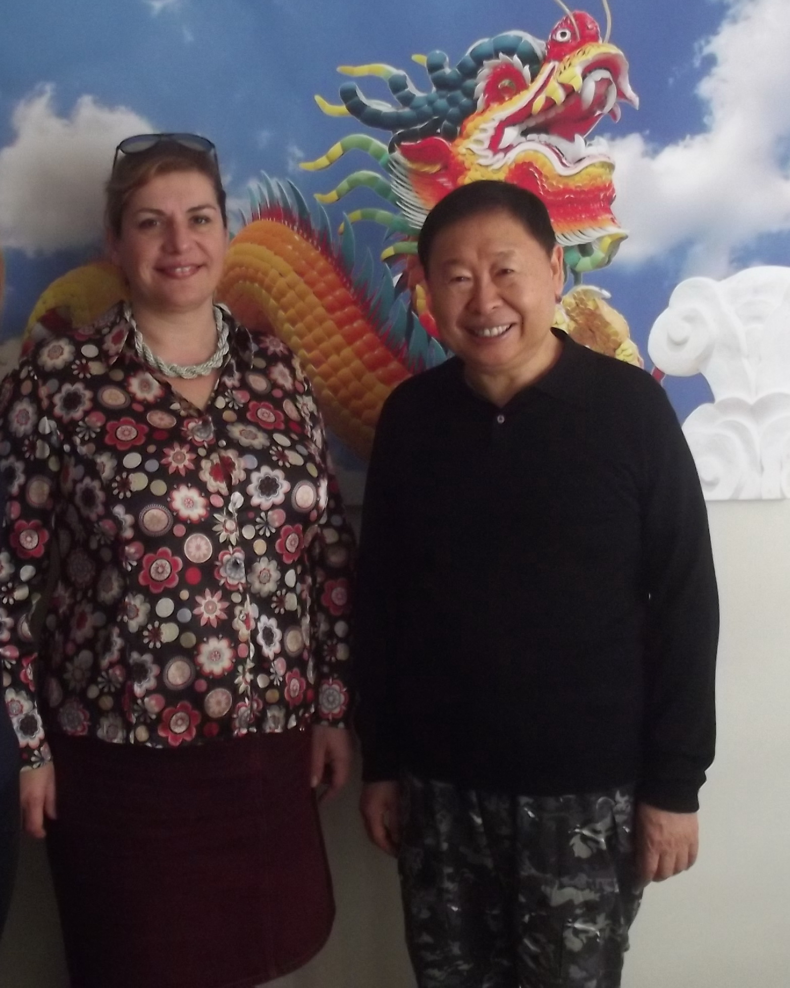 Consultantul international Diana Roman, alaturi demarele maestru Feng Shui Raymond Lo
