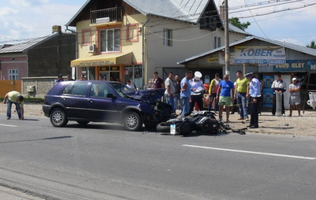 Accidentul s-a produs in Gaesti