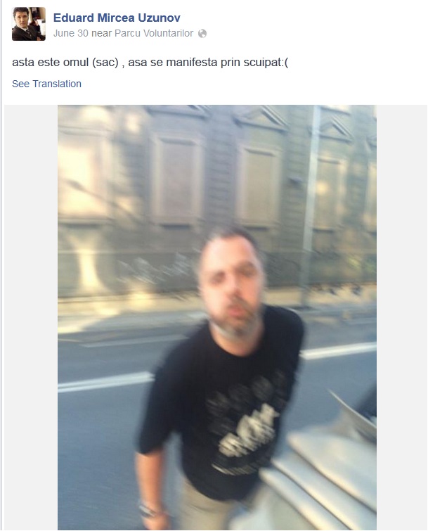 uzunov a fost implicat intr-un incident in trafic